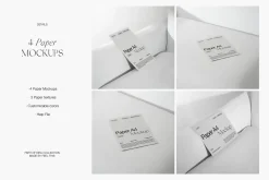 A4 Paper Mockups | Posters Cards