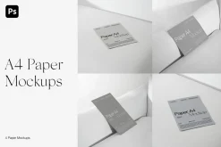 A4 Paper Mockups | Posters Cards