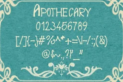 APOTHECARY POTION font