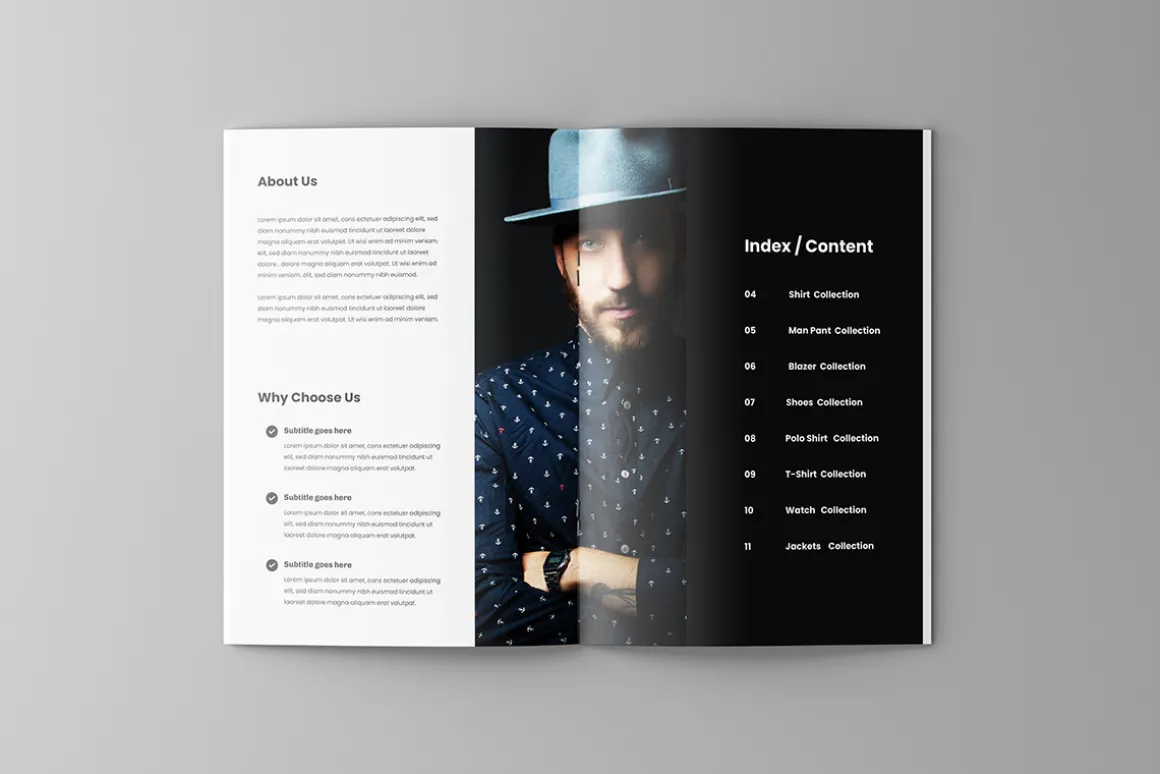 Apparel Clothes Catalog Design