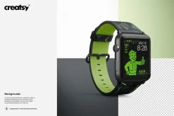 Apple Watch Leather Band 2 Mockup