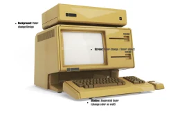 Apple Vintage Pc Mockup