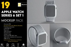 Apple Watch Series 6 mockup set 1