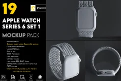Apple Watch Series 6 mockup set 1