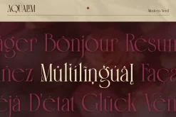 Aqualim Signature - Duo Font
