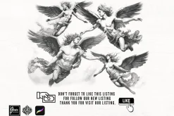 Archangel Michael and the angels