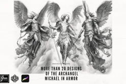 Archangel Michael and the angels