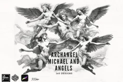 Archangel Michael and the angels