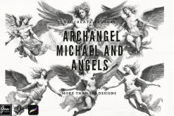 Archangel Michael and the angels