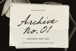 Archive 01 - Editorial Font Duo