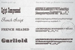 40 Archive Fonts Collection