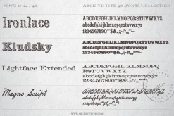 40 Archive Fonts Collection