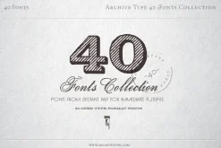 40 Archive Fonts Collection