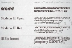 40 Archive Fonts Collection