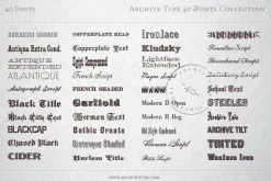 40 Archive Fonts Collection