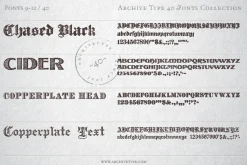 40 Archive Fonts Collection