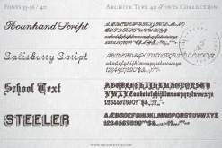 40 Archive Fonts Collection
