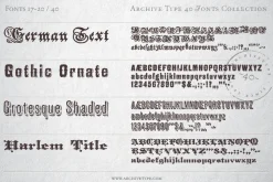 40 Archive Fonts Collection