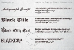 40 Archive Fonts Collection