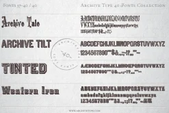 40 Archive Fonts Collection