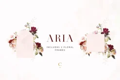 Aria - Romantic Watercolor Florals