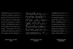 Aristotelica Pro - 43 fonts
