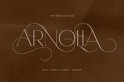 Arnolia - All Caps Light Serif