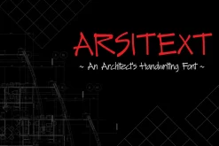 ARSITEXT - Handwriting Font
