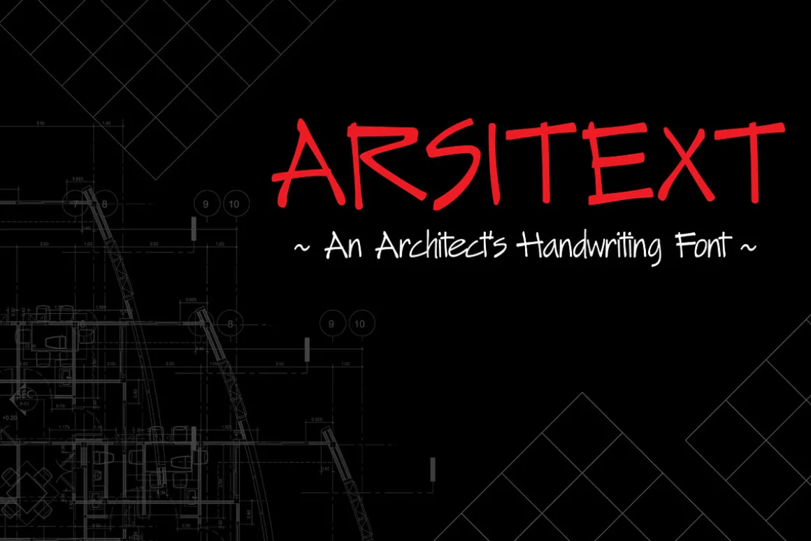 ARSITEXT - Handwriting Font