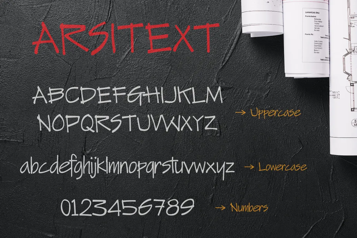 ARSITEXT - Handwriting Font