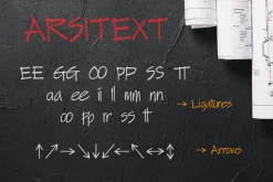 ARSITEXT - Handwriting Font