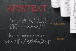 ARSITEXT - Handwriting Font