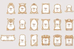 Art Nouveau Frames Set