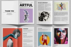 Art Catalog Layout Template