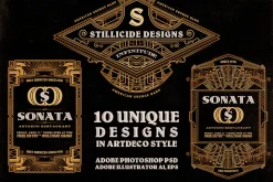 ArtDeco Badges & Frames