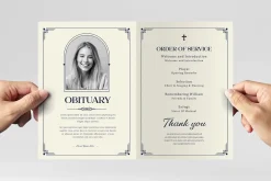 Art Deco Funeral Template