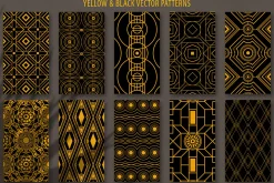 20 Art Deco Seamless Vector Patterns