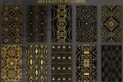 20 Art Deco Seamless Vector Patterns