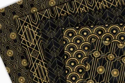 20 Art Deco Seamless Vector Patterns