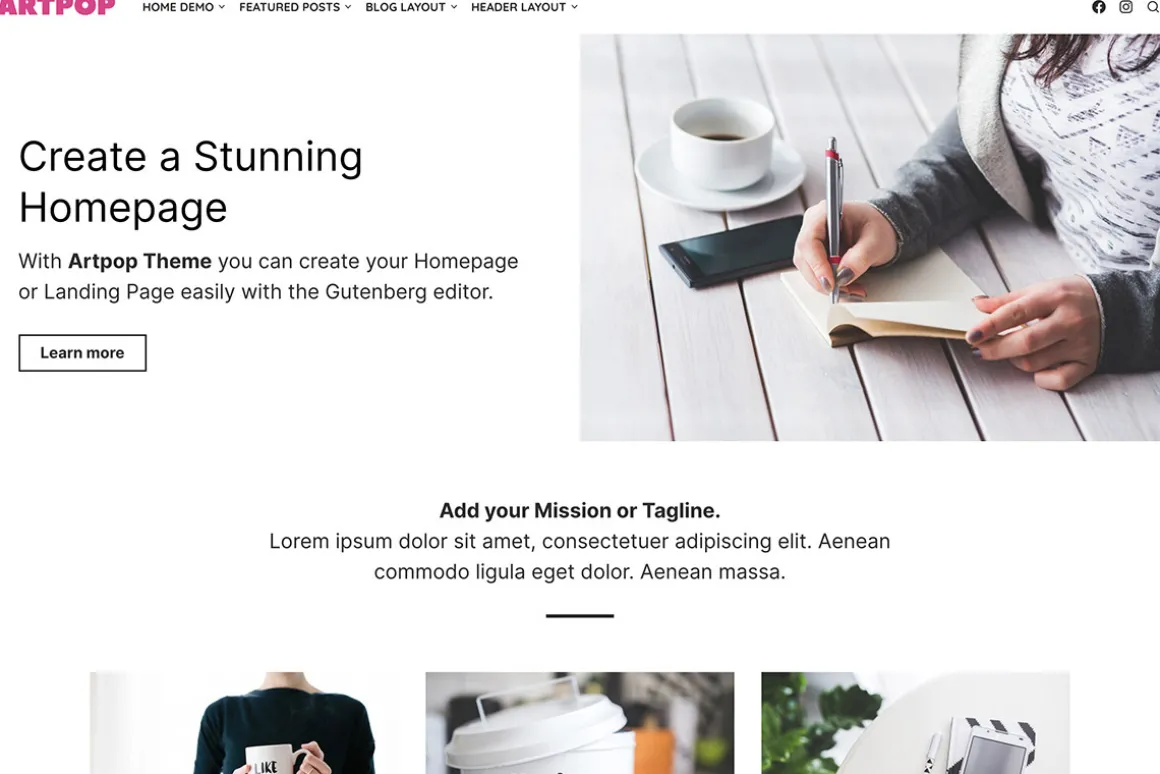 Artpop WordPress Theme