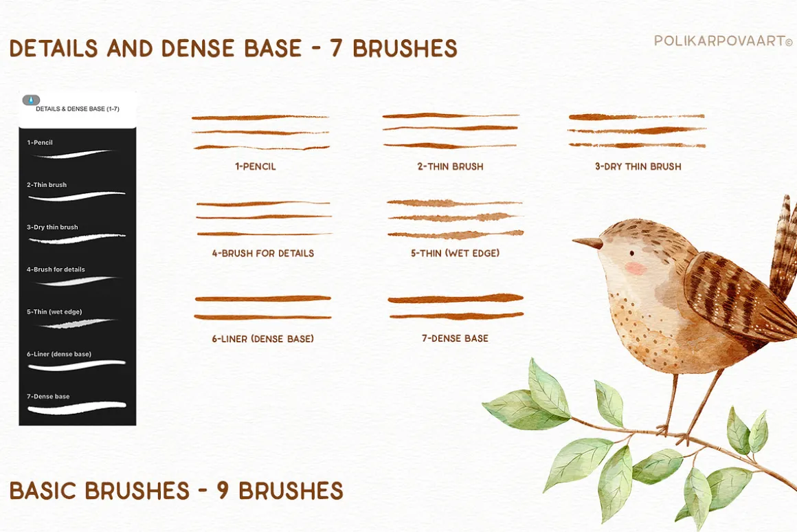 Art Watercolor - Brushes & Canvases