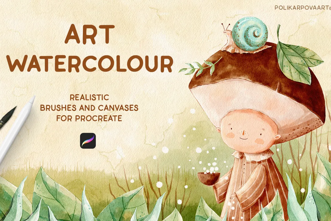 Art Watercolor - Brushes & Canvases