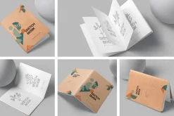 A5 Saddle Stitch Sketchbook Mockups