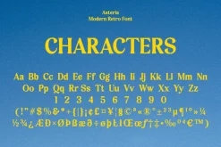 Asteria - Retro Display Font