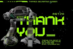 ASTOR - Futuristic Display Font