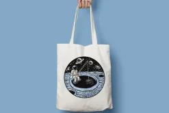 astronaut fishing on the planet