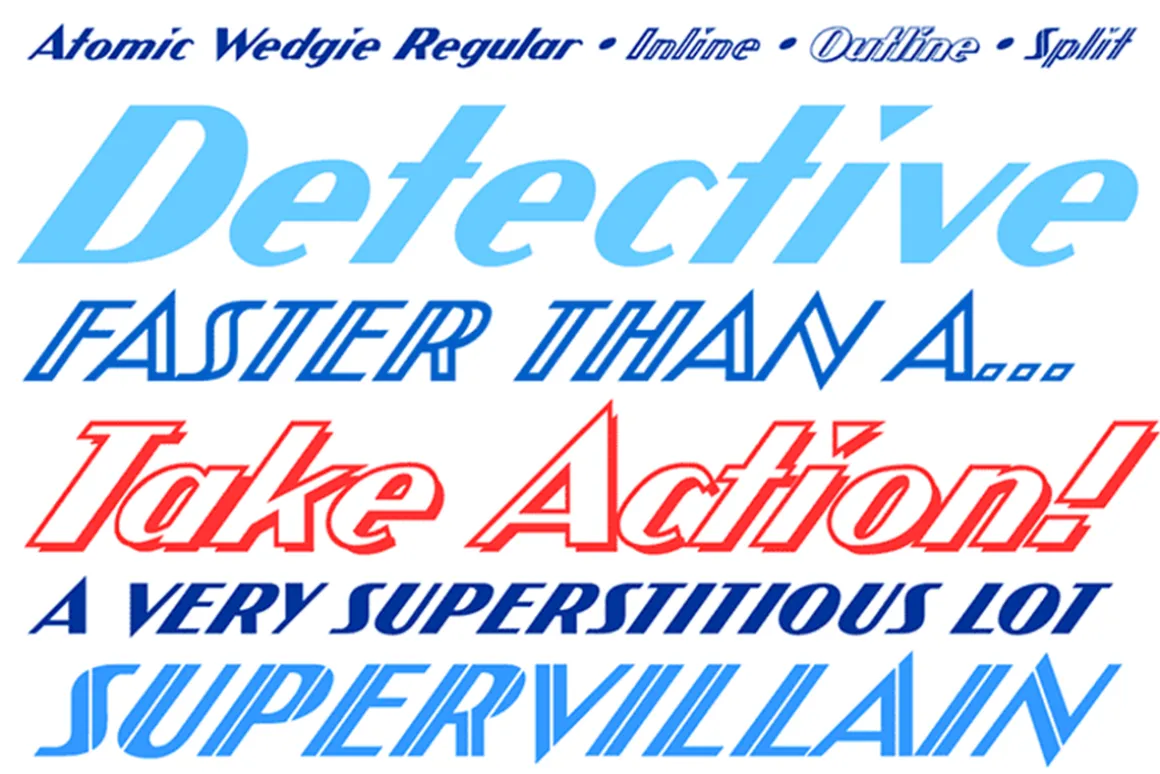 Atomic Wedgie - Art Deco comic font
