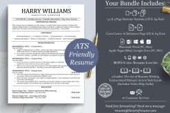 ATS Friendly Resume Design Bundle
