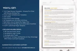 ATS Friendly Resume Template Gold