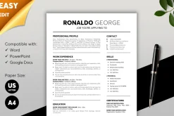 ATS Resume CV Word & Google Docs 59